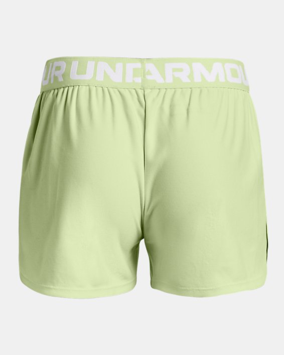Girls' UA Play Up Shorts, Green, pdpMainDesktop image number 1